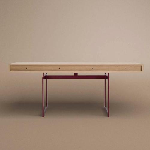 Office Desk Table in Wood and Steel by Bodil Kjær for Karakter For Sale - Image 6 of 9