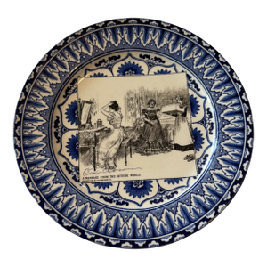 Royal Doulton Gibson Girls Dinner Plate "She Longs for Seclusion and Decides to Leave Town for a Milder Climate While Preparing for the Journey.....