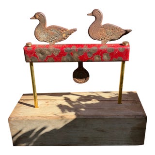 Early 20th Century Cast Iron Carnival Shooting Gallery Duck Targets For Sale