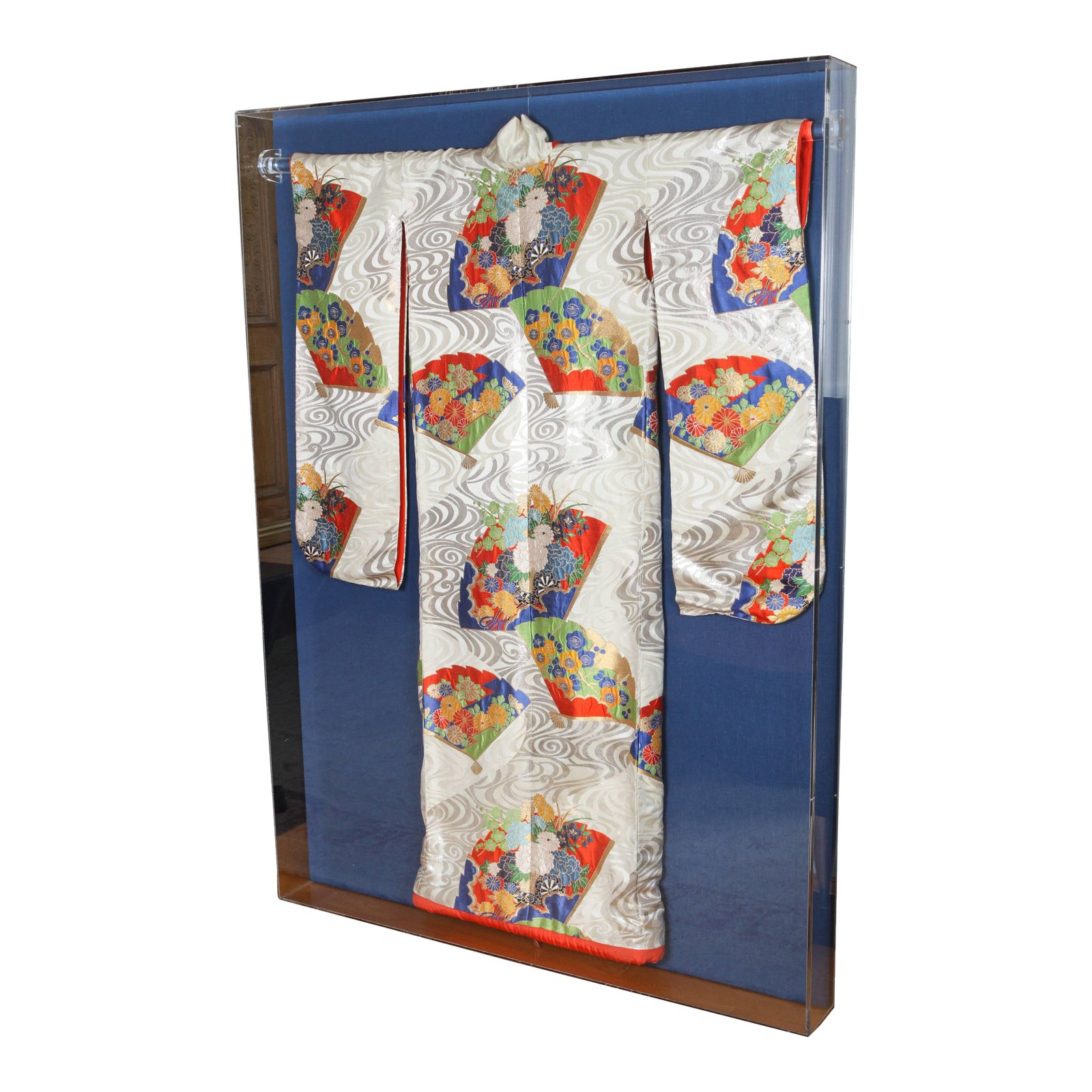 Japanese Ceremonial Kimono Framed in a Lucite Box Chairish