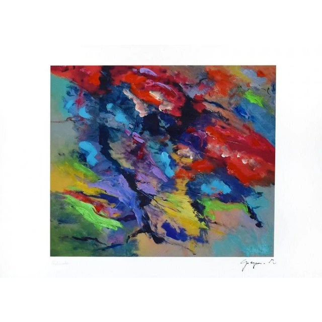 Colorful Composition is an original colored esacolor print realized by Martine Goeyens in the 2000s. The artwork is hand-...