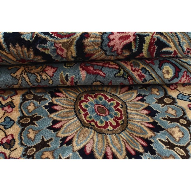 Red 1980s Kerman Red Wool Traditional Hand-Knotted Carpet 11’2” X 16’3” For Sale - Image 8 of 12