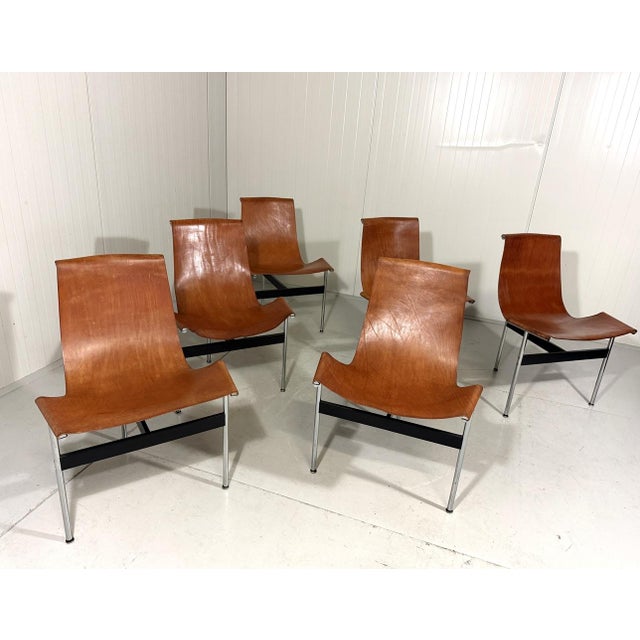 T-Chairs by Katavolos, Kelley and Littell for ICF De Padova, Italy, 1950s, Set of 6 For Sale - Image 3 of 18