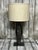 Slate Gray Vintage Girardi Spiral Memphis-Style Metal Lamp, Signed For Sale - Image 8 of 12