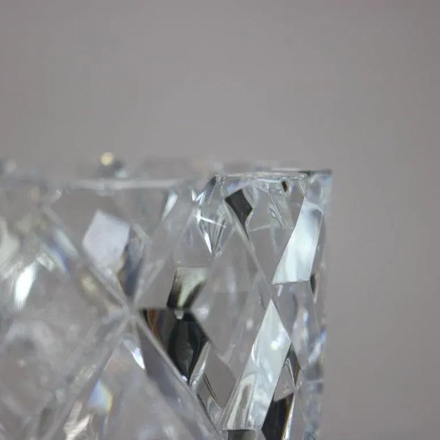 Transparent Orrefors Sofiero Cut Lead Crystal Fruit Bowl 20th Century For Sale - Image 8 of 13