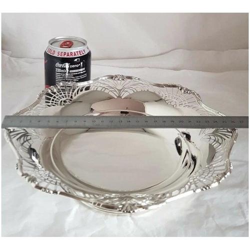 Vintage Sterling Silver Cake Stand from Selfridge & Co, 1940 For Sale - Image 13 of 14