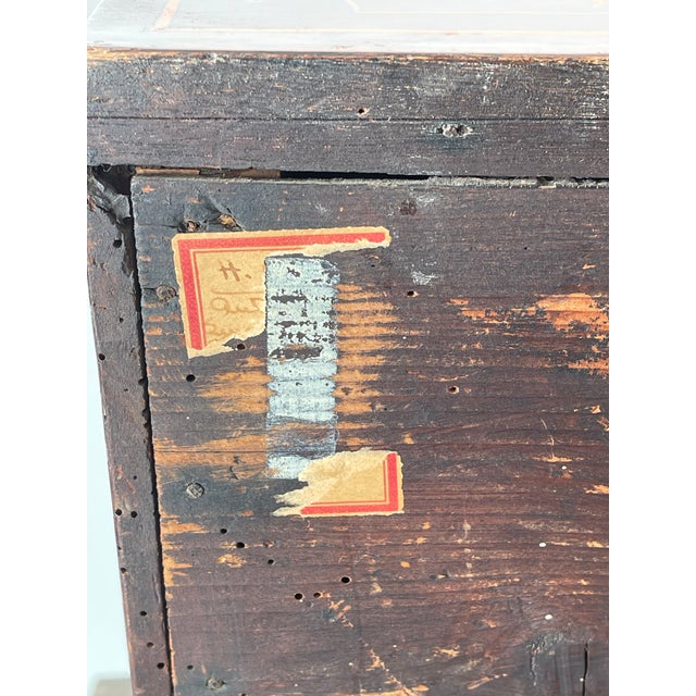 Fabulous Antique Inlay Jewelry Box With 4 Drawers For Sale - Image 11 of 12