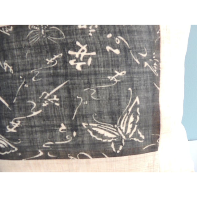 Raw Silk Square Decorative Asian Pillow For Sale - Image 4 of 5