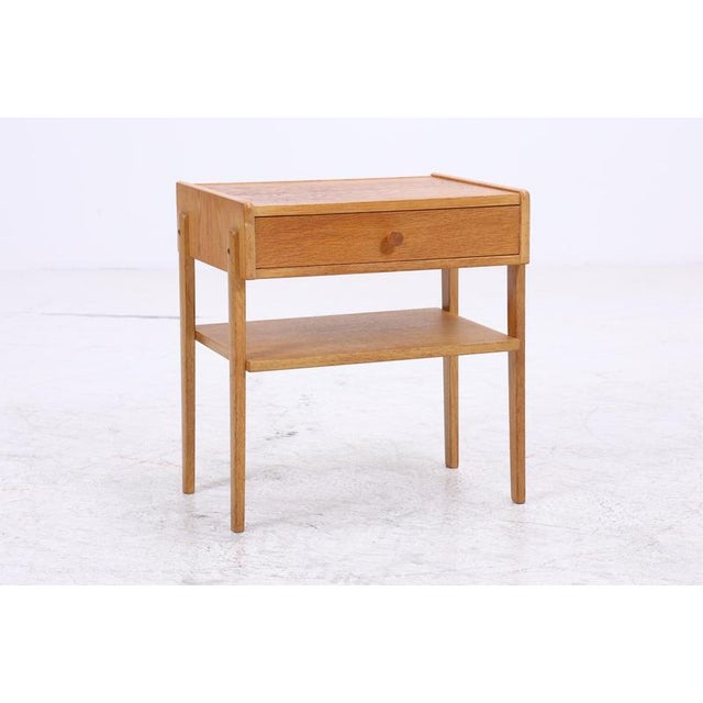 Mid-Century Oak Nightstand, 1960s For Sale - Image 4 of 13