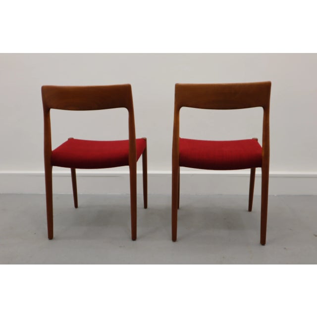 Set of Danish Chairs by Niels Møller for J. L. Møllers, 1960s For Sale - Image 4 of 12