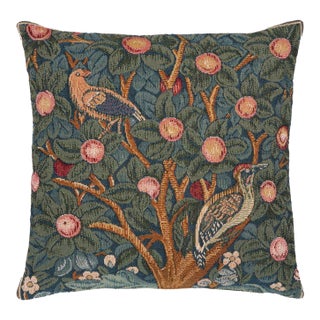 Woodpecker Cushion With Feather Filler - 33x33cm (13"x13") For Sale