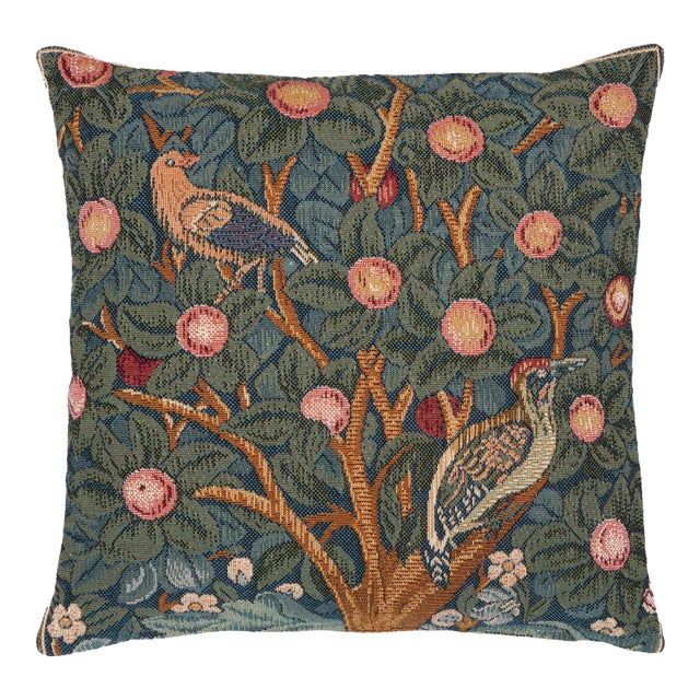 Woodpecker Cushion With Feather Filler - 33x33cm (13"x13") For Sale