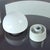 Glass Mid-Century Modern Wall Lamp in Ceramic and White Opaline Glass from Elektrosvit, Czechoslovakia, 1960s For Sale - Image 7 of 9