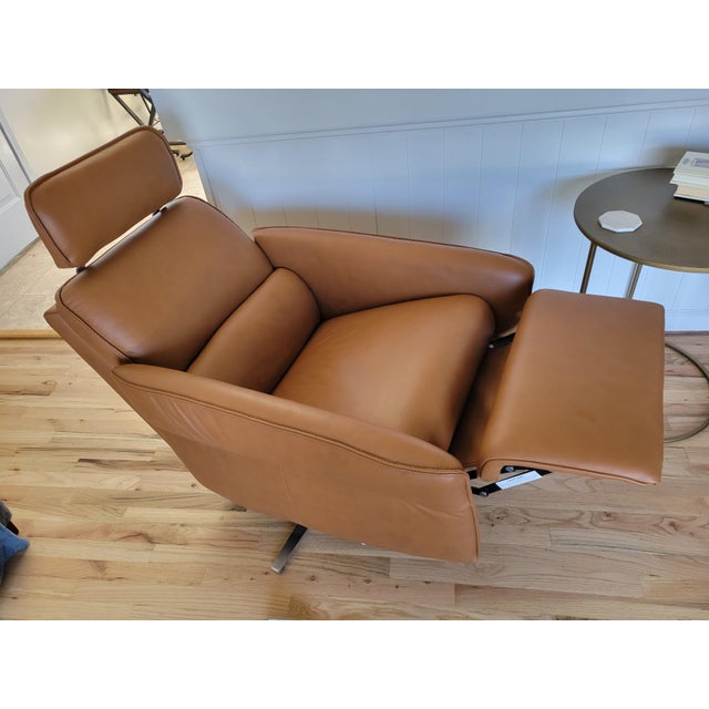 Himolla Aura Recliner in Cognac Leather Chairish