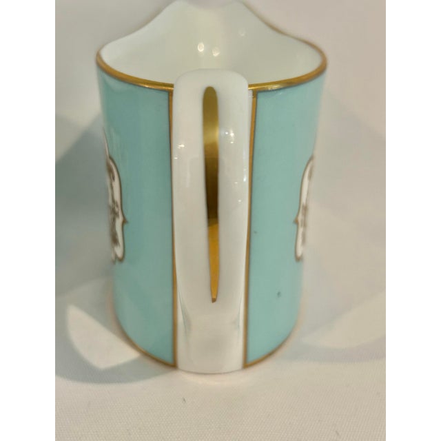 Ceramic Late 20th Century Fortnum & Mason St James Eau De Nil Chinoiserie Bone China Sugar & Creamer by Caverswall For Sale - Image 7 of 10