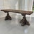 French Country Grand Country French Elm Double Pedestal Dining Table For Sale - Image 3 of 18