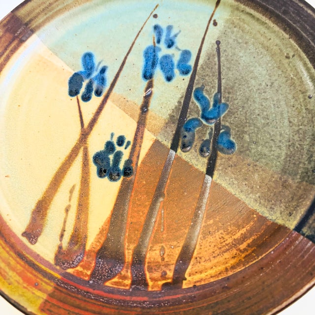 Bill Creitz Studio Pottery Large Plate For Sale - Image 4 of 12