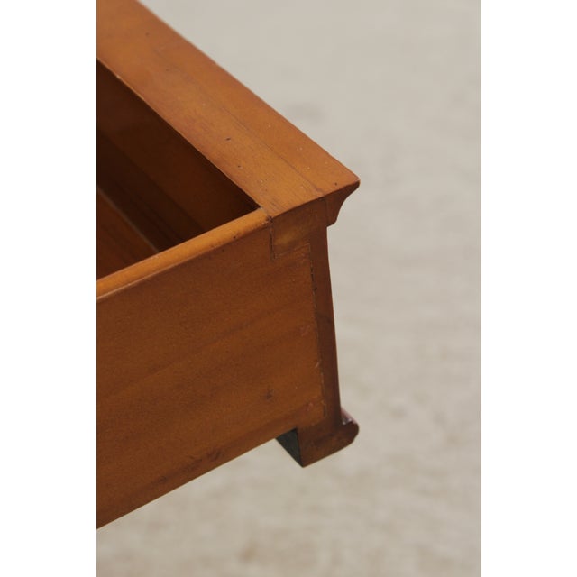 Wood Maitland Smith Adams Satinwood 1 Drawer Console Table For Sale - Image 7 of 18