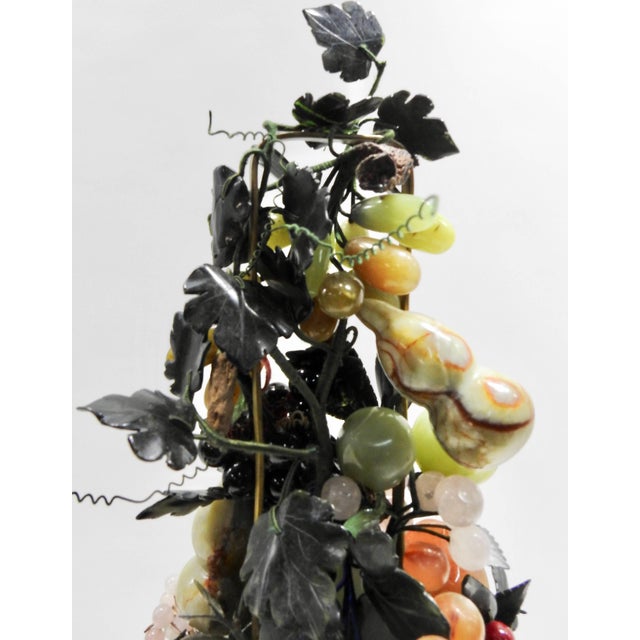 Early 20th Century 20th Century Cloisonne Stone Fruit Hand Painted Basket For Sale - Image 5 of 11