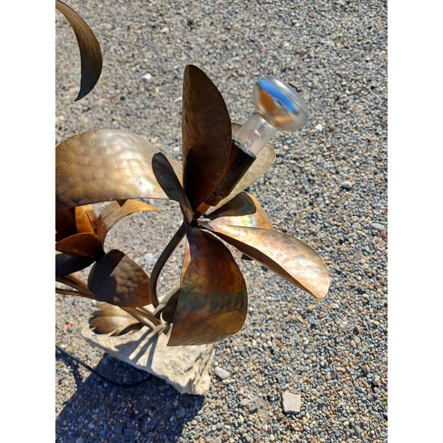 1970s Vintage Red Copper Lamp, 1960s For Sale - Image 5 of 9