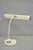 Mid-Century Modern Vintage Mid Century Modern White Enamel Metal Arch Desk Lamp W/ Chrome Accents For Sale - Image 3 of 12