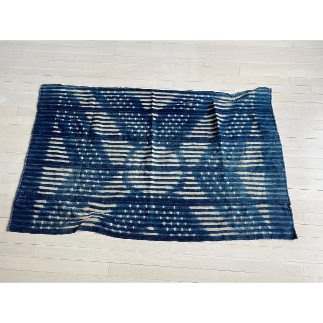 Tribal Andrianna Shamaris Antique Indigo Mali Textile For Sale - Image 3 of 18