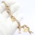 1990s Authentic Cartier Yellow Gold Love Trinity Double C Charm Link Bracelet 1995 For Sale - Image 5 of 13