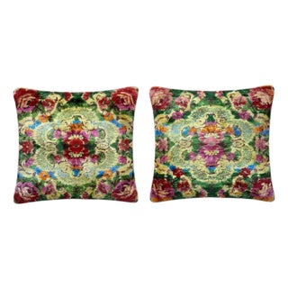 Turkish Kilim Pillow Cover 15'' X 17'' & 16'' X 19'' - Set of Two For Sale