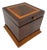 Biedermeier Cubic Box in Mahogany and Maple, Austria, 1840s For Sale