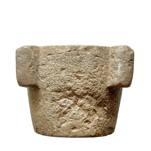Antique Tuscan Medieval Mortar in Nembro Marble, Italy For Sale - Image 16 of 18