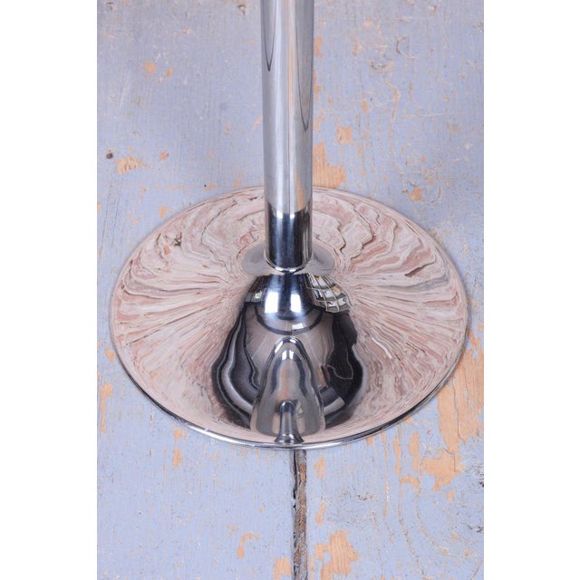 Bauhaus Pedestal in Metal, Czech, 1970s For Sale - Image 6 of 8