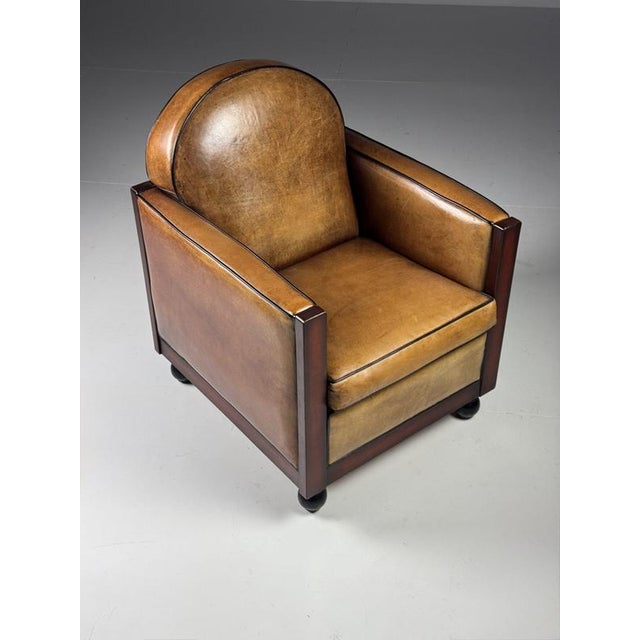 Art Deco Club Chairs in Sheepskin, Set of 2 For Sale - Image 12 of 18