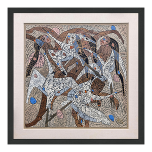 Jiang Tiefeng, Flight (Custom Framed Hand Signed Serigraph), 1986