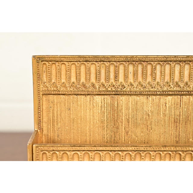 Tiffany Studios New York Adam Pattern Bronze Doré Letter Rack For Sale In South Bend - Image 6 of 15