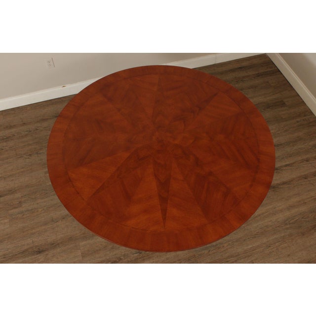 Traditional John Widdicomb Round Mahogany Dining Table Designed By Chad Womack For Sale - Image 3 of 18