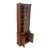 Single Glass Door Solid Cherry Tall Bookcase Cupboard Bottom Compartment For Sale