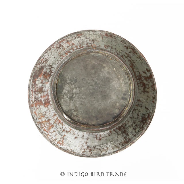 18th Century 18th Century Large Arabic Copper and Metal Wall Hanging Plate For Sale - Image 5 of 6