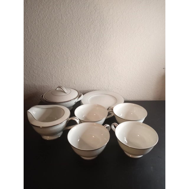 1960s 1960s Noritake Buckingham Pattern Tea Set- 10 Pieces For Sale - Image 5 of 7