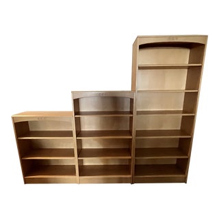 1990s Ethan Allen American Dimensions Bookcases - Set of 3 For Sale