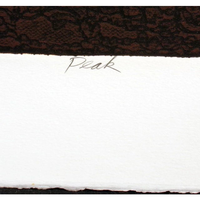 1970s John Ross "Peak" Signed Numbered Vintage Collagraph Etching For Sale - Image 5 of 7