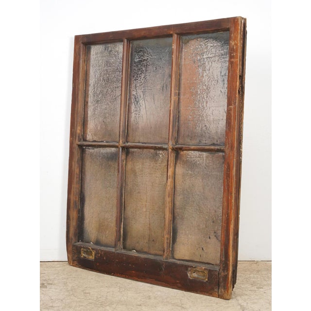 Olde Good Things hand silvered reclaimed window mirror. It is in good condition, with age appropriate surface wear on the...