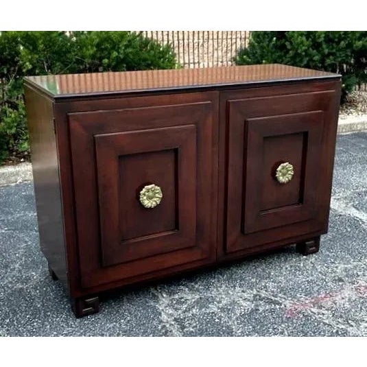 Brown 1940s Vintage John Stuart French Modern Server For Sale - Image 8 of 8