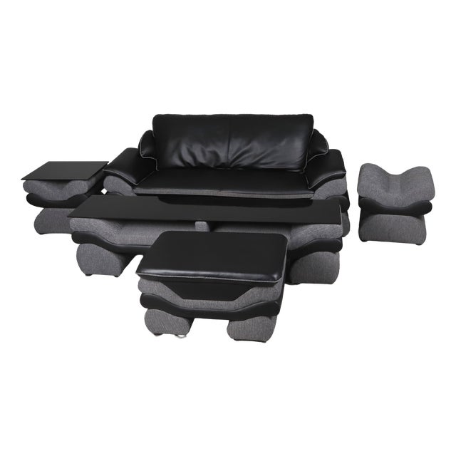 Italian Sofa Set, Set of 5 For Sale
