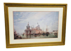 1980s Federal Style Giltwood Picture Frame