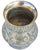 Early 20th Century Handmade Moorish Silver Vase W/ Brass Floral Engravings For Sale - Image 4 of 9