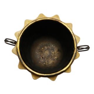 1960s Attributed to Aldo Tura Ice Bucket in Goatskin and Brass For Sale