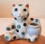 White Vintage Mid Century Bear Cat Porcelain Toothpick Holder For Sale - Image 8 of 8
