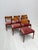 Elegant set of six danish dining chairs crafted in the 1960s. the chairs feature beautifully shaped backrests with a...