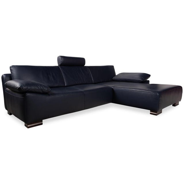 Dark Blue Leather Corner Sofa from Willi Schillig For Sale - Image 18 of 18