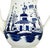 Staffordshire Pearlware Chinoiserie Coffee Pot, Blue and White, Chinese House Pattern Circa 1785 This tall, elegant...